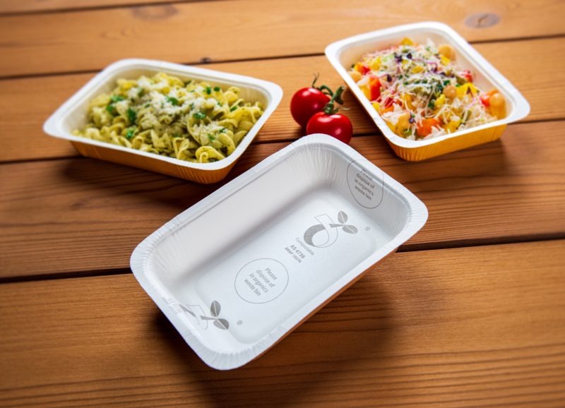 Confoil and BASF cooperate to develop certified compostable and dual ovenable paper tray for ready-to-eat meals
