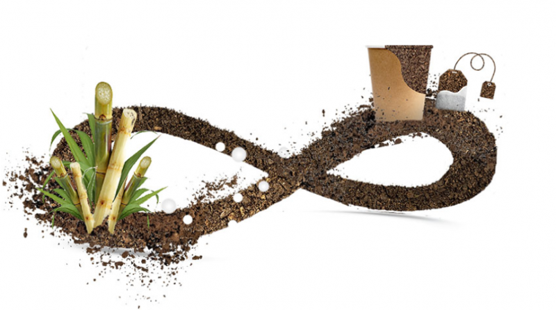 PLA compostable bioplastics, towards a circular economy
