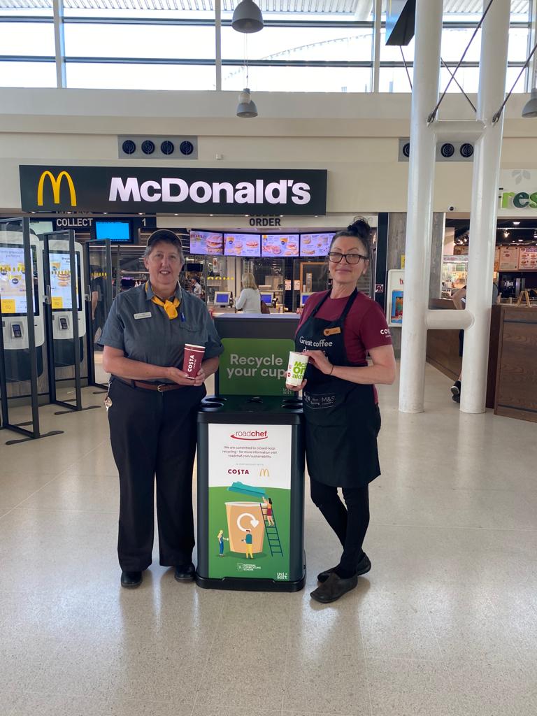 COSTA COFFEE AND MCDONALD’S UK PARTNER WITH ROADCHEF, BOOSTING CUP RECYCLING AT JAMES CROPPER’S SPECIALIST FACILITY