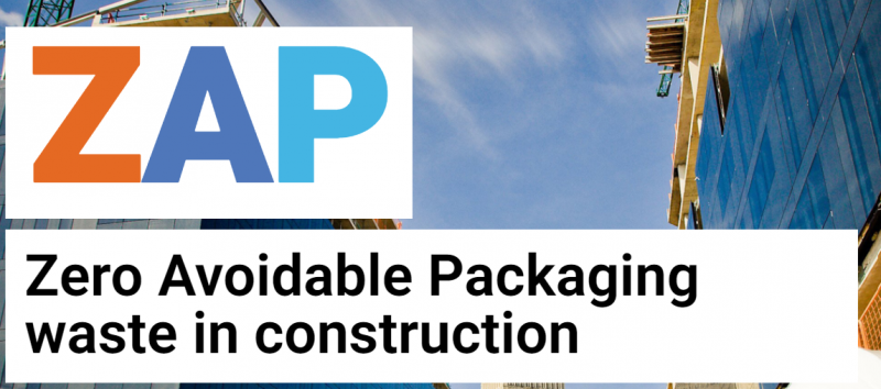 ZAP project first report shows more work is needed to reduce plastic packaging waste on construction sites