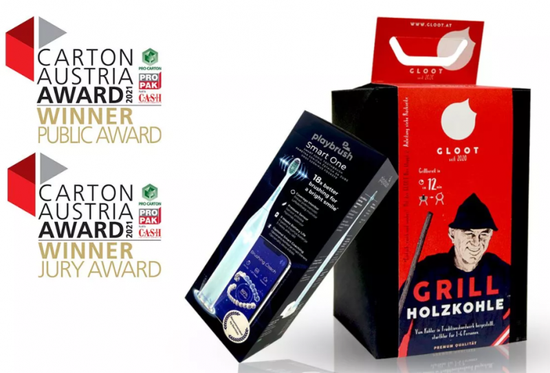 Finally: Both Carton Austria Awards 2021 go to Cardbox Packaging!
