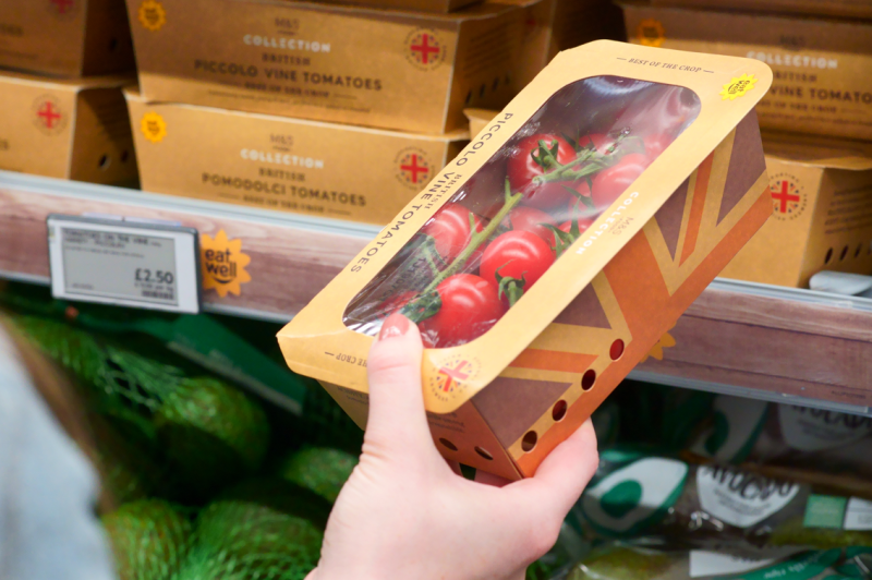 M&S LAUNCHES NEW RECYCLABLE TOMATO PACKAGING