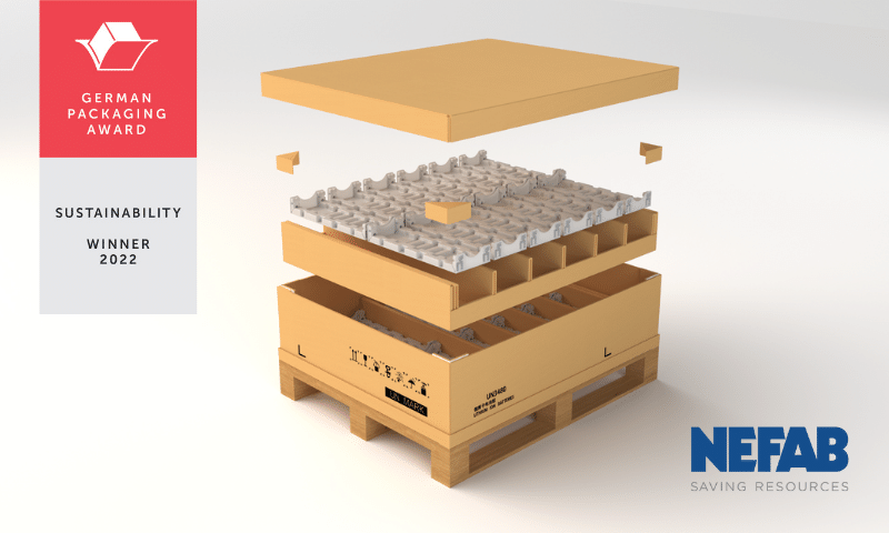 GERMAN PACKAGING AWARD GOES TO NEFAB EDGEPAK STRAW, A FIBER-BASED PACKAGING SOLUTION FOR LITHIUM-ION BATTERIES