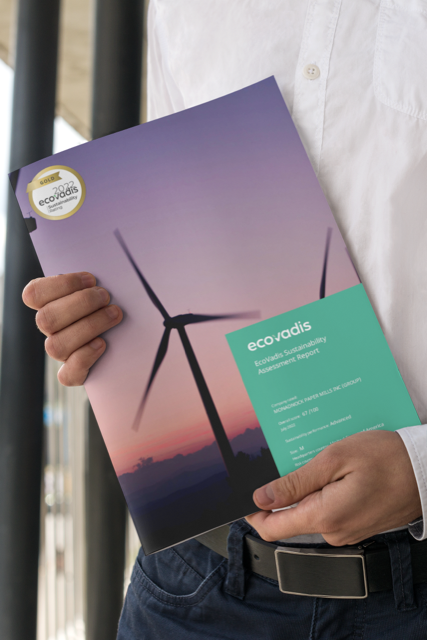 Monadnock Paper Mills Earns Gold Status in Ecovadis Corporate Social Responsibility Ratings