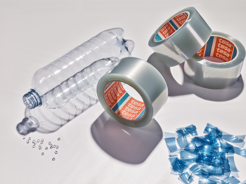 Step closer towards sustainability goals with the new tesa® 60412 Recycled PET Packaging Tape
