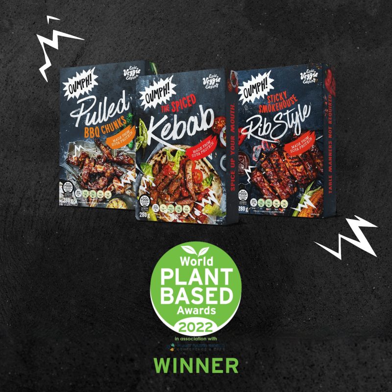 Oumph! declared winner in World Plant-based Awards Packaging Category