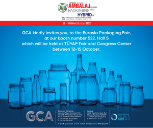 GCA, one of the important players in the glass packaging industry, at Istanbul Eurasia Packaging Fair on 12-15 October