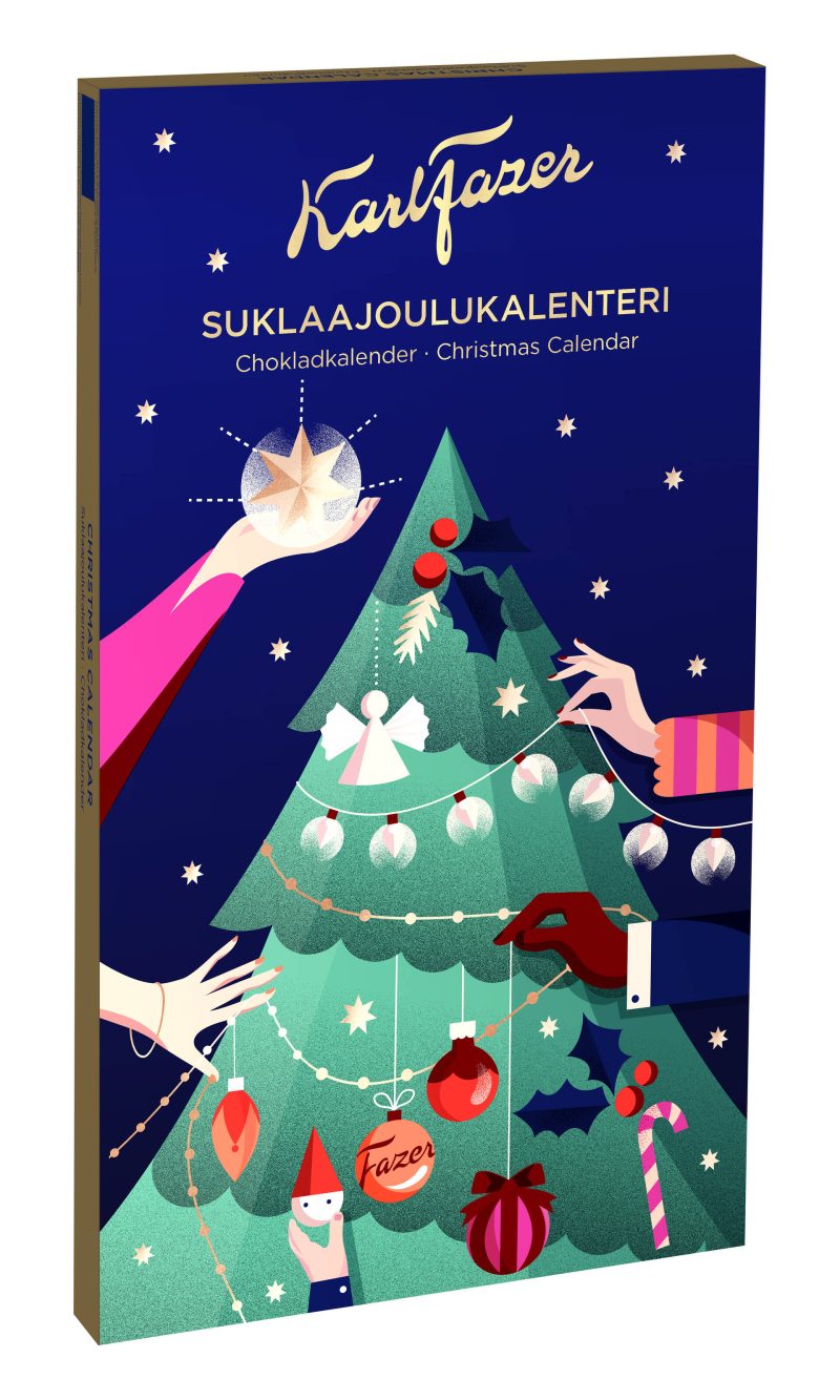 Fazer’s chocolate Christmas calendar reduces plastic use